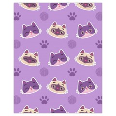 Cute Colorful Cat Kitten With Paw Yarn Ball Seamless Pattern Drawstring Bag (small) by Salman4z