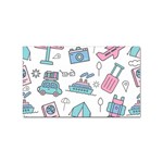 Transportation Seamless Pattern Sticker Rectangular (100 pack) Front