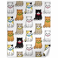 Cat Kitten Seamless Pattern Canvas 18  X 24  by Salman4z