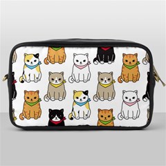 Cat Kitten Seamless Pattern Toiletries Bag (one Side) by Salman4z