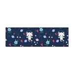 Cute-astronaut-cat-with-star-galaxy-elements-seamless-pattern Sticker Bumper (10 pack) Front