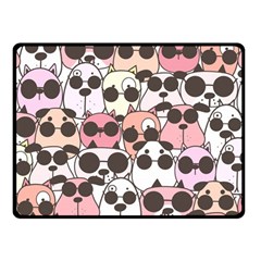 Cute-dog-seamless-pattern-background Fleece Blanket (small) by Salman4z