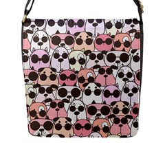 Cute-dog-seamless-pattern-background Flap Closure Messenger Bag (l) by Salman4z