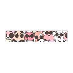 Cute-dog-seamless-pattern-background Premium Plush Fleece Scarf (mini) by Salman4z