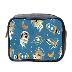 Seamless-pattern-funny-astronaut-outer-space-transportation Mini Toiletries Bag (two Sides) by Salman4z