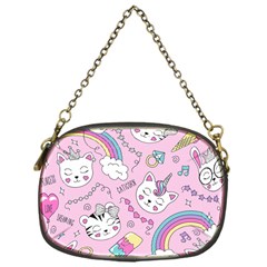 Beautiful-cute-animals-pattern-pink Chain Purse (one Side) by Salman4z