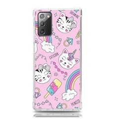 Beautiful-cute-animals-pattern-pink Samsung Galaxy Note 20 Tpu Uv Case by Salman4z