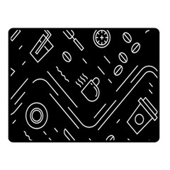 Coffee-background Fleece Blanket (small) by Salman4z