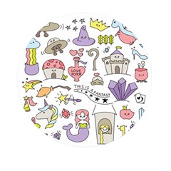 Fantasy-things-doodle-style-vector-illustration Mini Round Pill Box (pack Of 5) by Salman4z