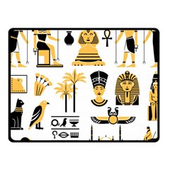 Egypt-symbols-decorative-icons-set Fleece Blanket (small) by Salman4z