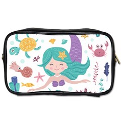 Set-cute-mermaid-seaweeds-marine-inhabitants Toiletries Bag (two Sides) by Salman4z