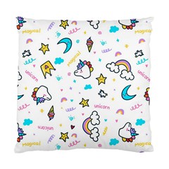 Unicorns-rainbows-seamless-pattern Standard Cushion Case (one Side) by Salman4z