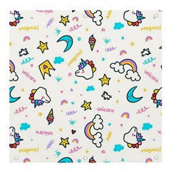 Unicorns-rainbows-seamless-pattern Banner And Sign 4  X 4  by Salman4z