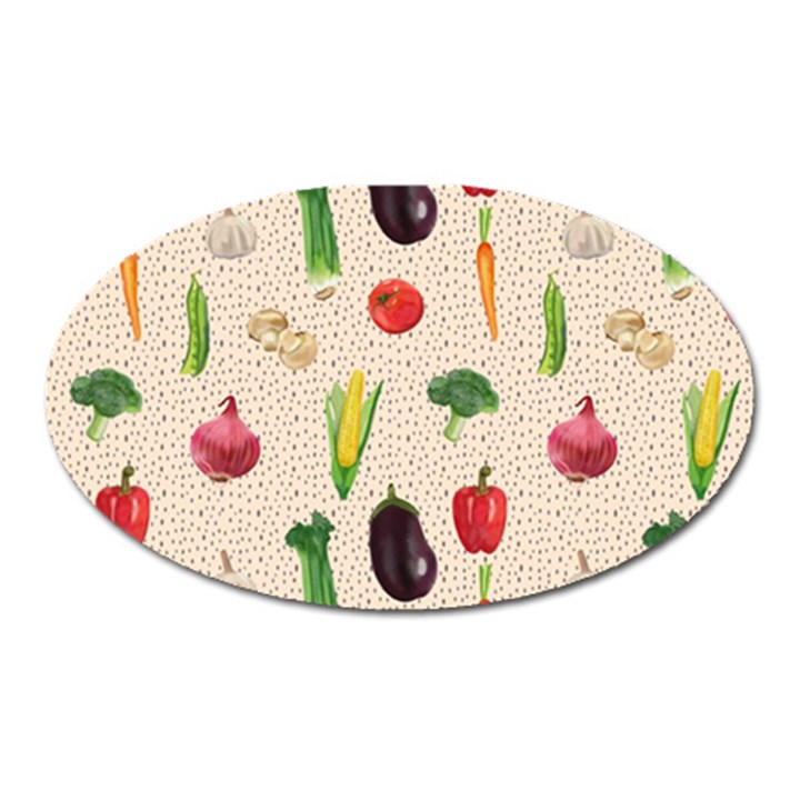 Vegetables Oval Magnet