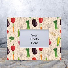 Vegetables White Tabletop Photo Frame 4 x6  by SychEva