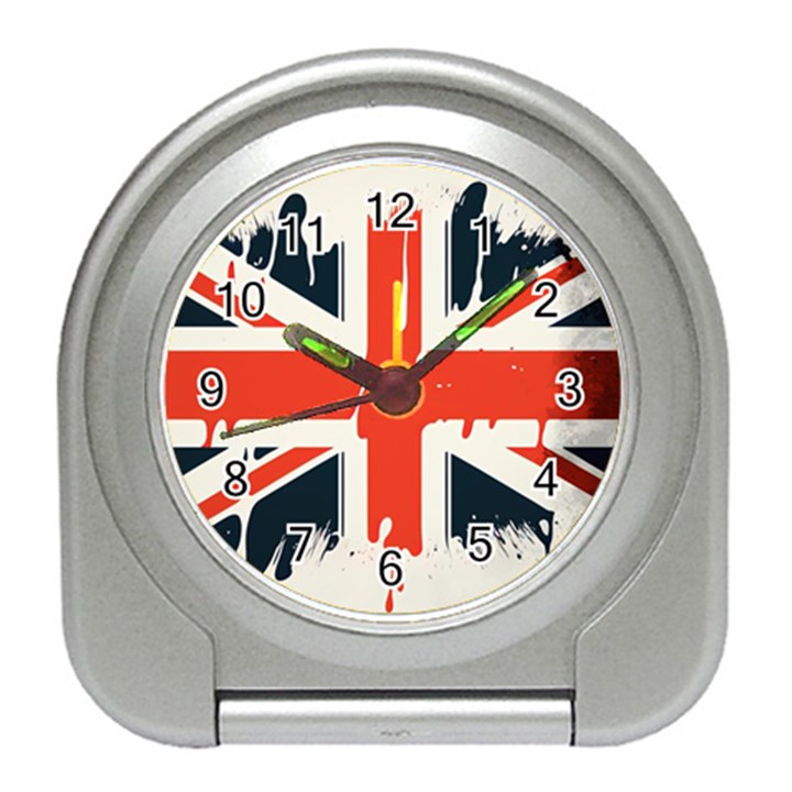 Union Jack England Uk United Kingdom London Travel Alarm Clock