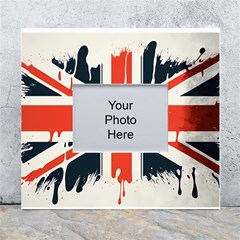 Union Jack England Uk United Kingdom London White Wall Photo Frame 5  X 7  by Ravend