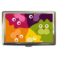 Colorful Cats Cigarette Money Case by Sparkle