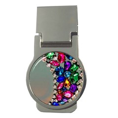 Colorful Diamonds Money Clips (round)  by Sparkle