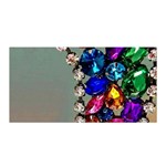 Colorful Diamonds Satin Wrap 35  x 70  Front