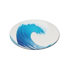 Wave Tsunami Tidal Wave Ocean Sea Water Sticker Oval (10 Pack) by Ravend