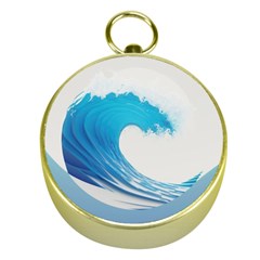 Wave Tsunami Tidal Wave Ocean Sea Water Gold Compasses by Ravend