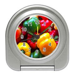 Colorful Capsicum Travel Alarm Clock by Sparkle