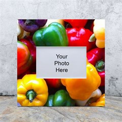 Colorful Capsicum White Box Photo Frame 4  X 6  by Sparkle