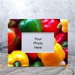 Colorful Capsicum White Tabletop Photo Frame 4 x6  Front