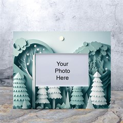 Background Christmas Winter Holiday Background White Tabletop Photo Frame 4 x6  by Ravend