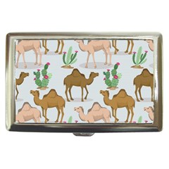 Camels-cactus-desert-pattern Cigarette Money Case by Salman4z