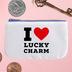 I Love Lucky Charm Large Coin Purse by ilovewhateva