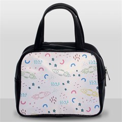 Spaceship Pattern Star Classic Handbag (two Sides) by danenraven