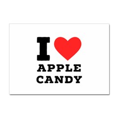 I Love Apple Candy Sticker A4 (100 Pack) by ilovewhateva