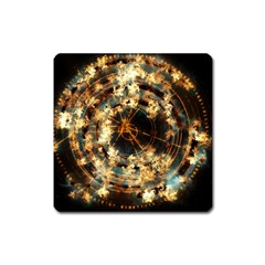 Science Fiction Background Fantasy Square Magnet by danenraven