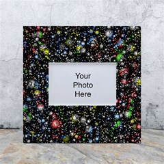 Illustration Universe Star Planet White Box Photo Frame 4  X 6  by danenraven