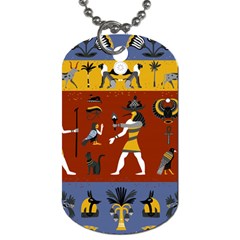 Ancient-egyptian-religion-seamless-pattern Dog Tag (two Sides) by Salman4z