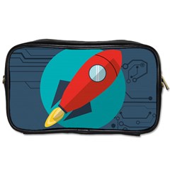 Rocket-with-science-related-icons-image Toiletries Bag (two Sides) by Salman4z