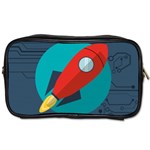 Rocket-with-science-related-icons-image Toiletries Bag (Two Sides) Front