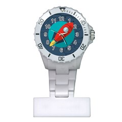 Rocket-with-science-related-icons-image Plastic Nurses Watch by Salman4z