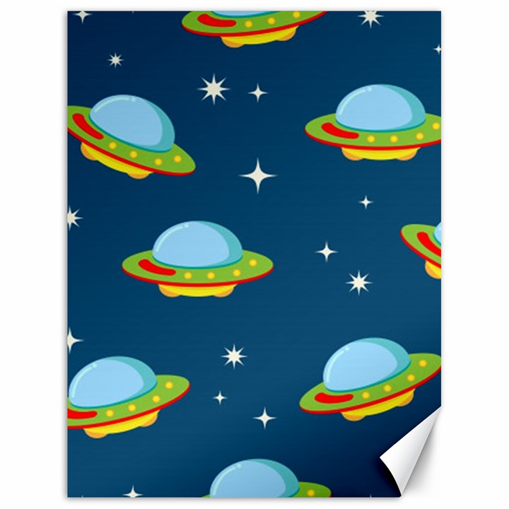 Seamless-pattern-ufo-with-star-space-galaxy-background Canvas 18  x 24 