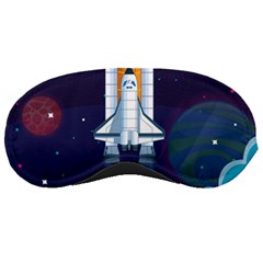 Spaceship-milkyway-galaxy Sleeping Mask by Salman4z