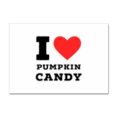 I Love Pumpkin Candy Sticker A4 (100 Pack) by ilovewhateva