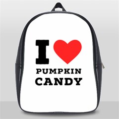 I Love Pumpkin Candy School Bag (large) by ilovewhateva