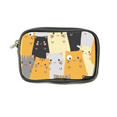 Seamless-pattern-cute-cat-cartoons Coin Purse by Salman4z