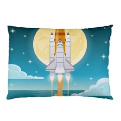 Space-exploration-illustration Pillow Case by Salman4z