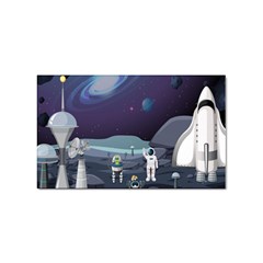 Alien-astronaut-scene Sticker Rectangular (10 Pack) by Salman4z