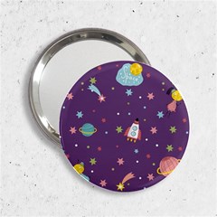 Space-travels-seamless-pattern-vector-cartoon 2 25  Handbag Mirrors by Salman4z