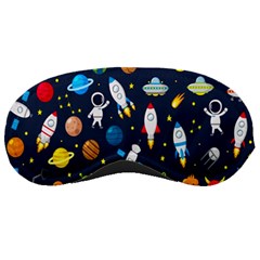 Big-set-cute-astronauts-space-planets-stars-aliens-rockets-ufo-constellations-satellite-moon-rover-v Sleeping Mask by Salman4z