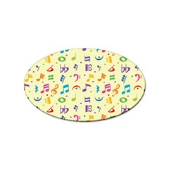 Seamless-pattern-musical-note-doodle-symbol Sticker Oval (100 Pack) by Salman4z